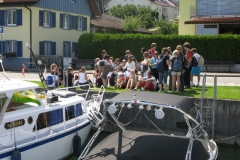Warten auf die Fähre in Wallhausen